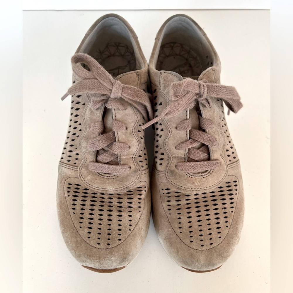 Dansko Women's Charlie Perforated Leather Sneaker Walnut Suede, Size 8 / 39 - Picture 5 of 12